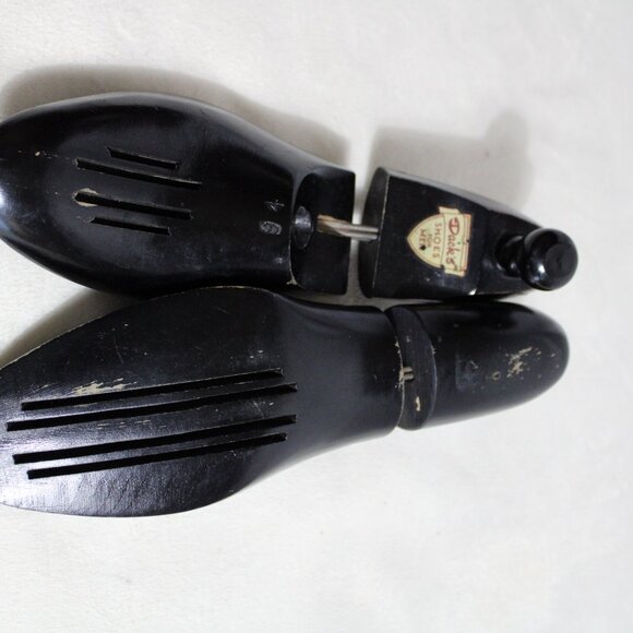 Vintage Dack's Men's Shoe Trees | 1950, 60s Black Painted Wood - Picture 5 of 8